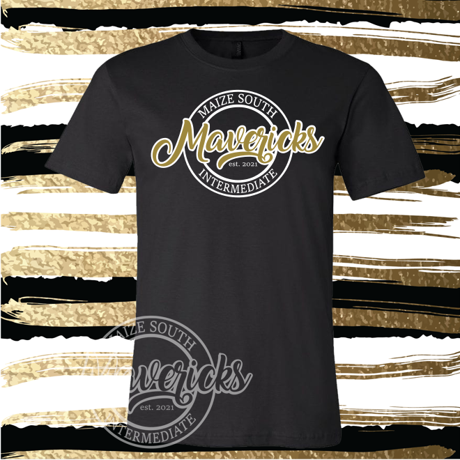 Mavs- Maize South Intermediate Circle Est 2021 Bella Soft Short Sleeve Tee for Youth and Adult ****ON SALE WHILE SUPPLIES LAST****