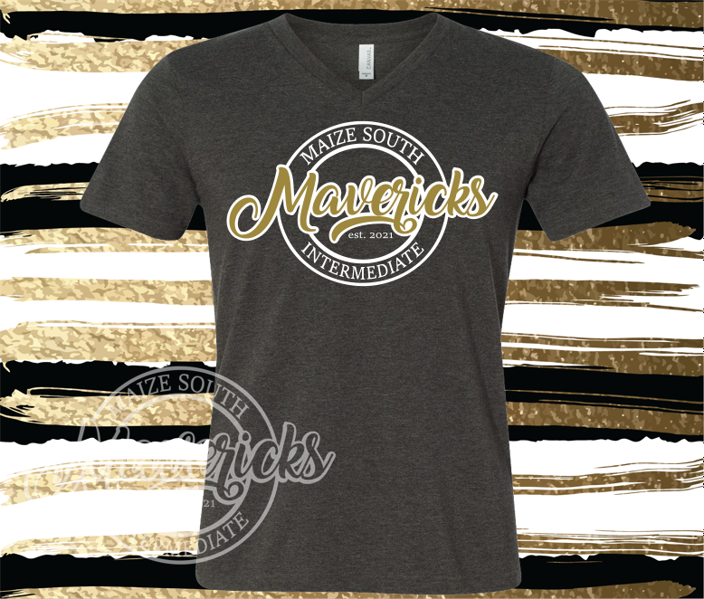 Maize South Intermediate Circle Est 2021 Custom Shirt, Bella Soft Short Sleeve VNECK Tee for Adults