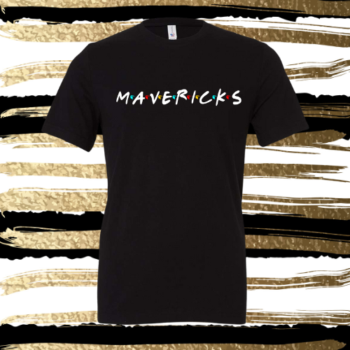 MSIS PTO-Mavericks Friends Soft Tees for Youth and Adults (3 Shirt Color Options, 2 Design options)