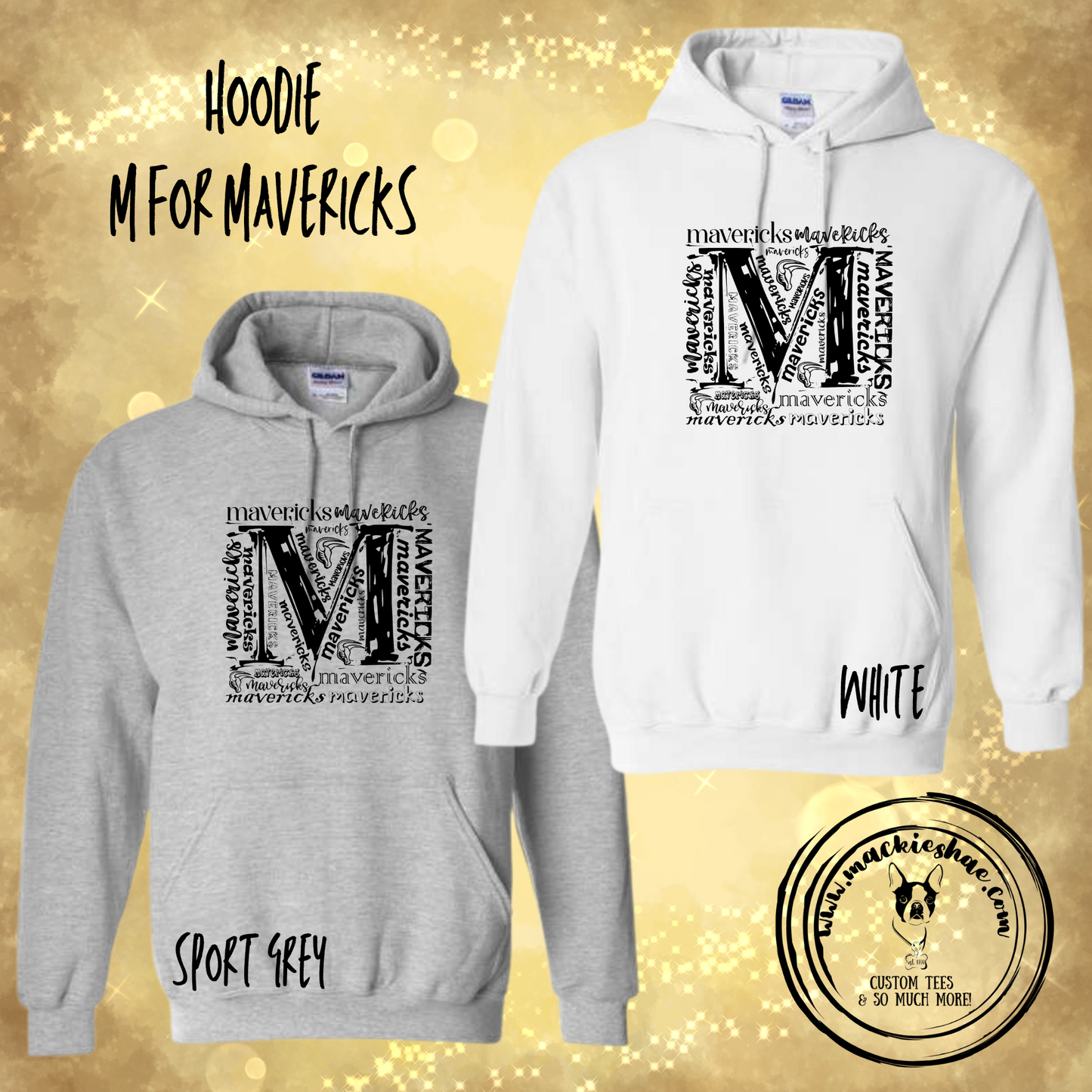 Mavs- M Mavericks Hoodie for Youth and Adults ****ON SALE WHILE SUPPLIES LAST****