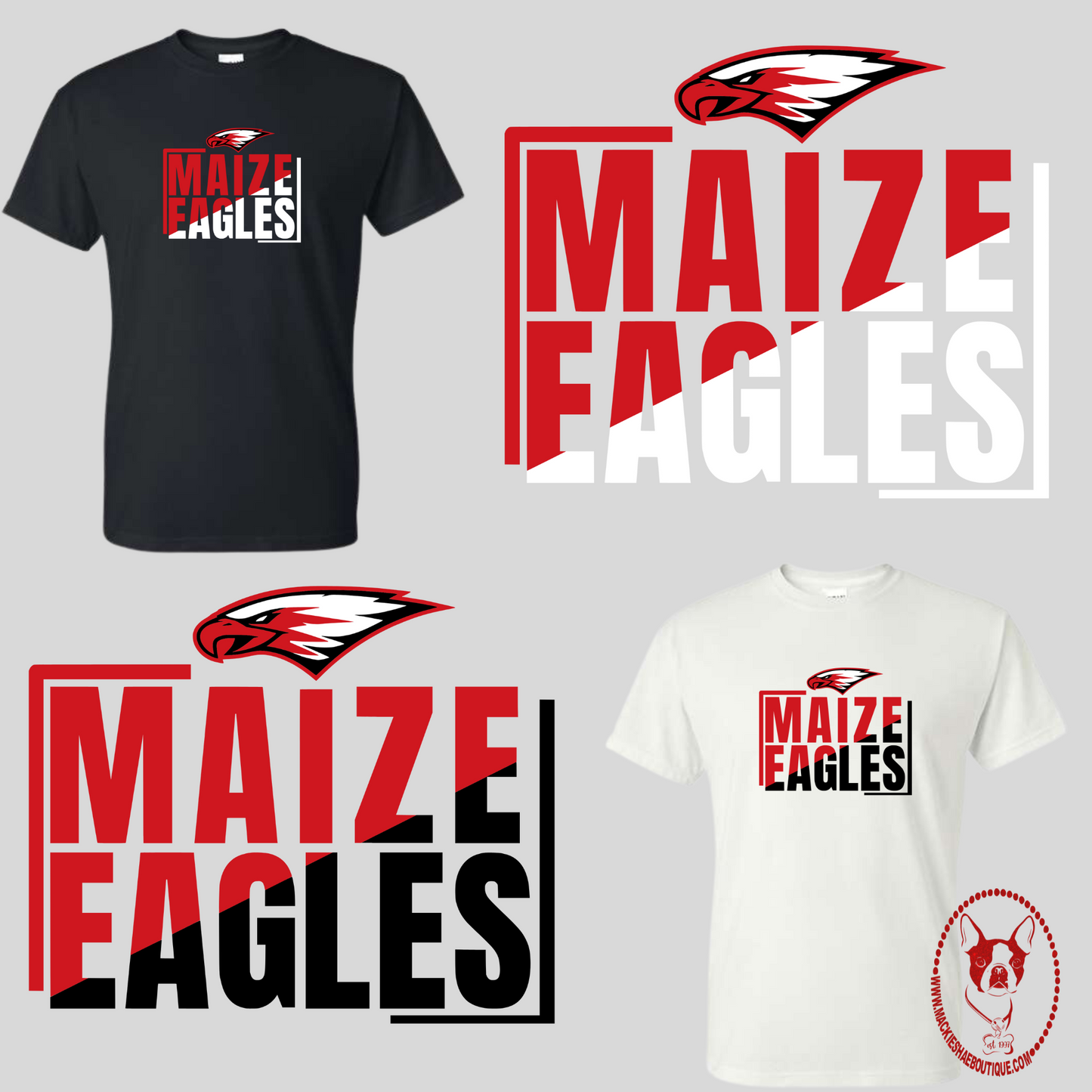 MMS PTO-Maize Eagles Split Gildan Tee for Youth and Adults