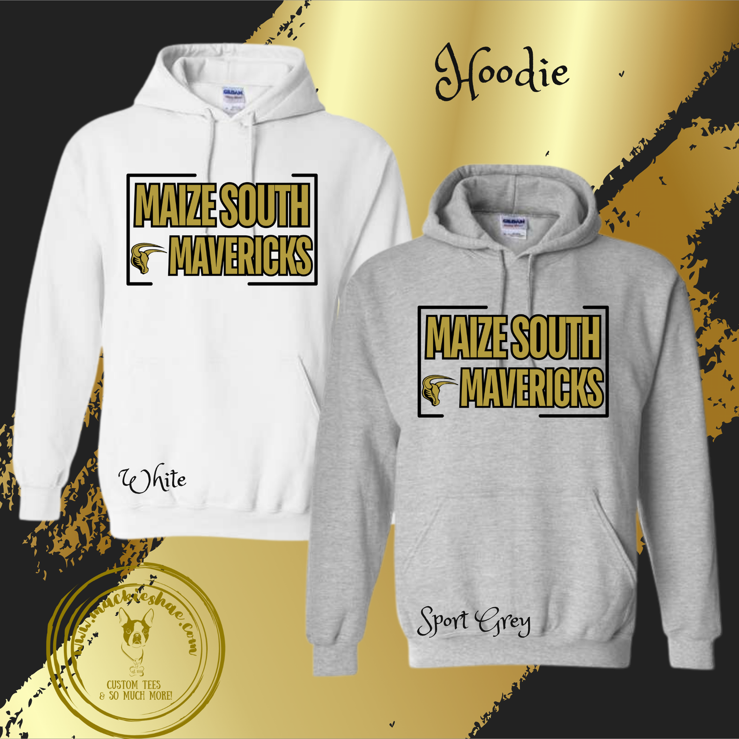 Mavs- Maize South Mavericks Hoodie for Youth and Adults