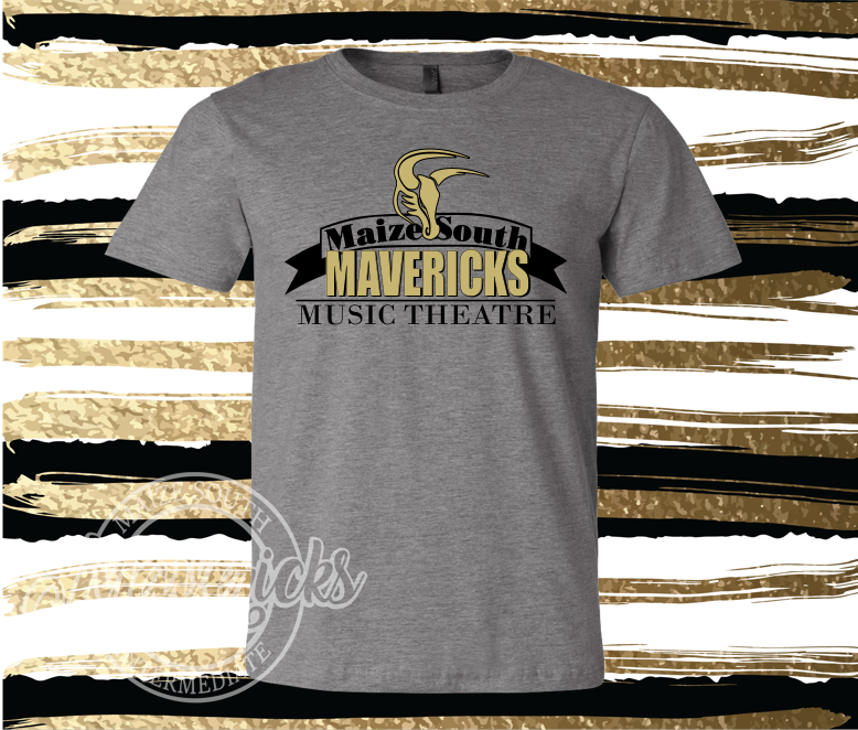 MSIS-Maize South Mavericks Theatre Gear, GREY Tees, Sweatshirts, Hoodies
