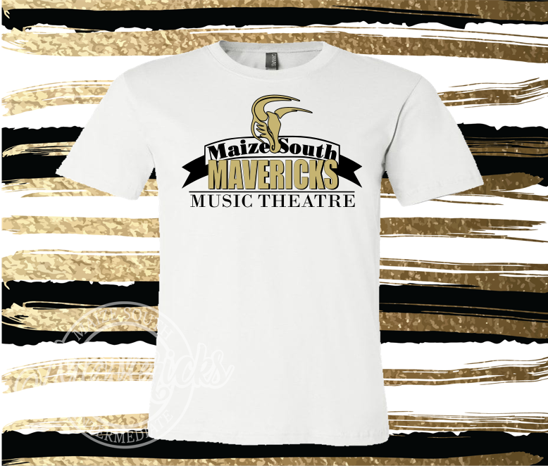 MSIS-Maize South Mavericks Theatre Gear, WHITE Tees, Sweatshirts, Hoodies