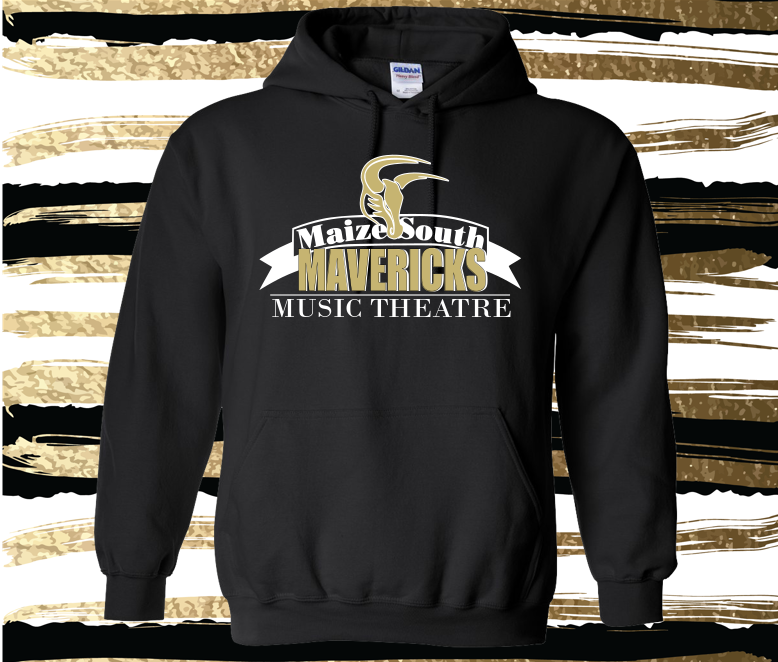 MSIS-Maize South Mavericks Theatre Gear, BLACK Tees, Sweatshirts, Hoodies