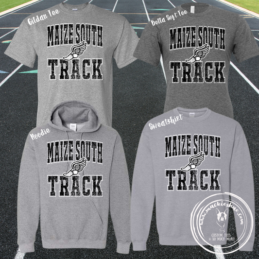 Maize South Track Distressed Custom Shirt for Youth and Adults