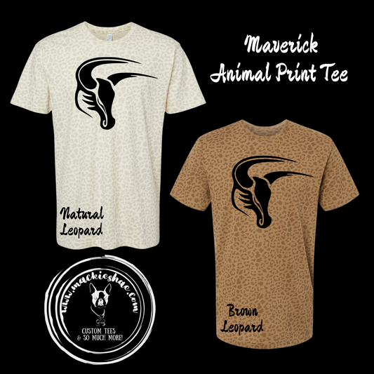 Mavs- Maverick Leopard Tee for Youth and Adults