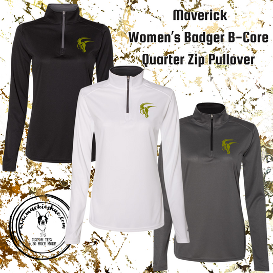 Mavs- Maverick B-Core Quarter Zip Pullover (women's and men's sizes)