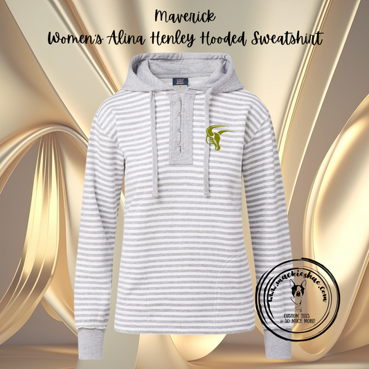 Mavs-Maverick Women's Alina Henley Hooded Sweatshirt