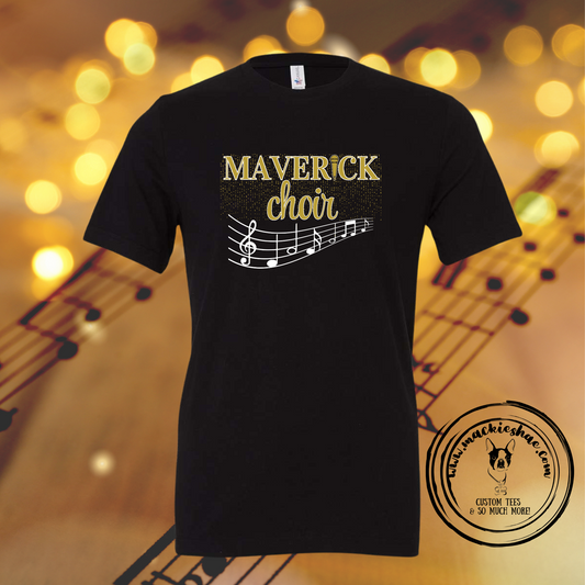 MSIS Maverick Choir Custom Shirt for Kids and Adults, Bella Canvas Black Soft Tee