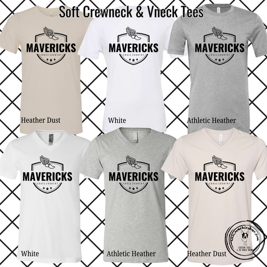 Mavs-Mavericks Cross Country Bella Soft  Short Sleeve Tee