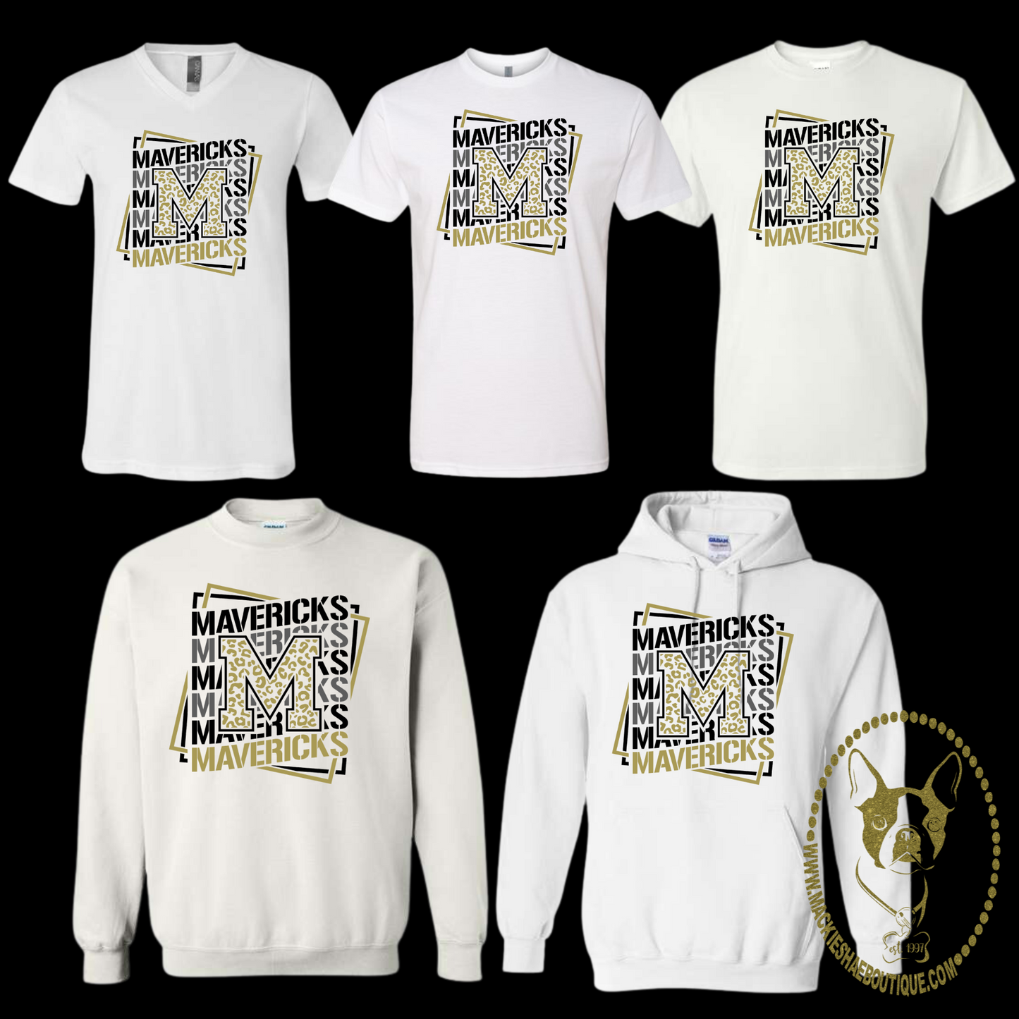 MSIS PTO-Mavericks Leopard Square, White Gear (5 Shirt Options)