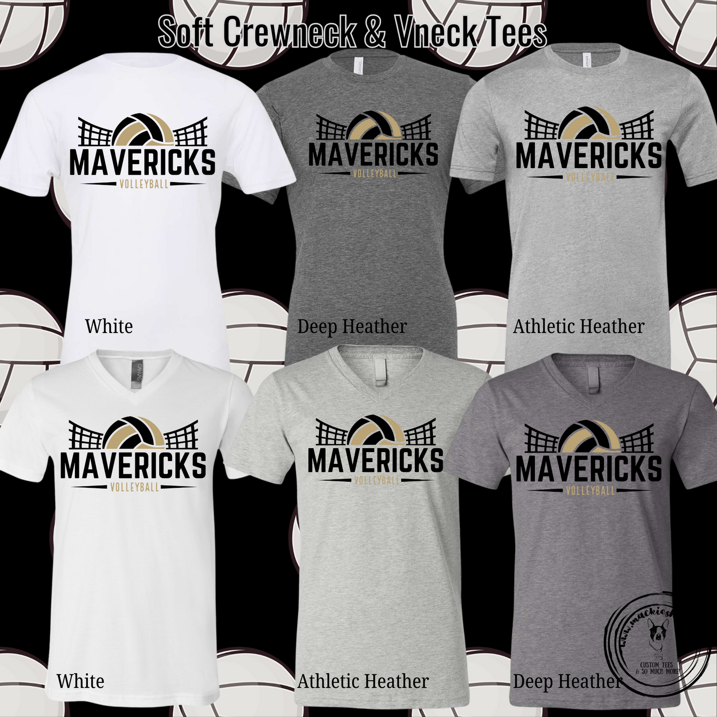 Mavericks Volleyball Net Bella Soft Short Sleeve Tee