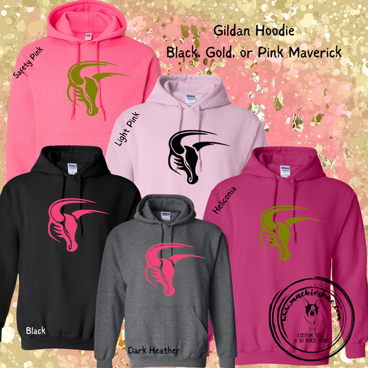 Mavs- Maverick Hoodie for Youth and Adults (Pink Options)