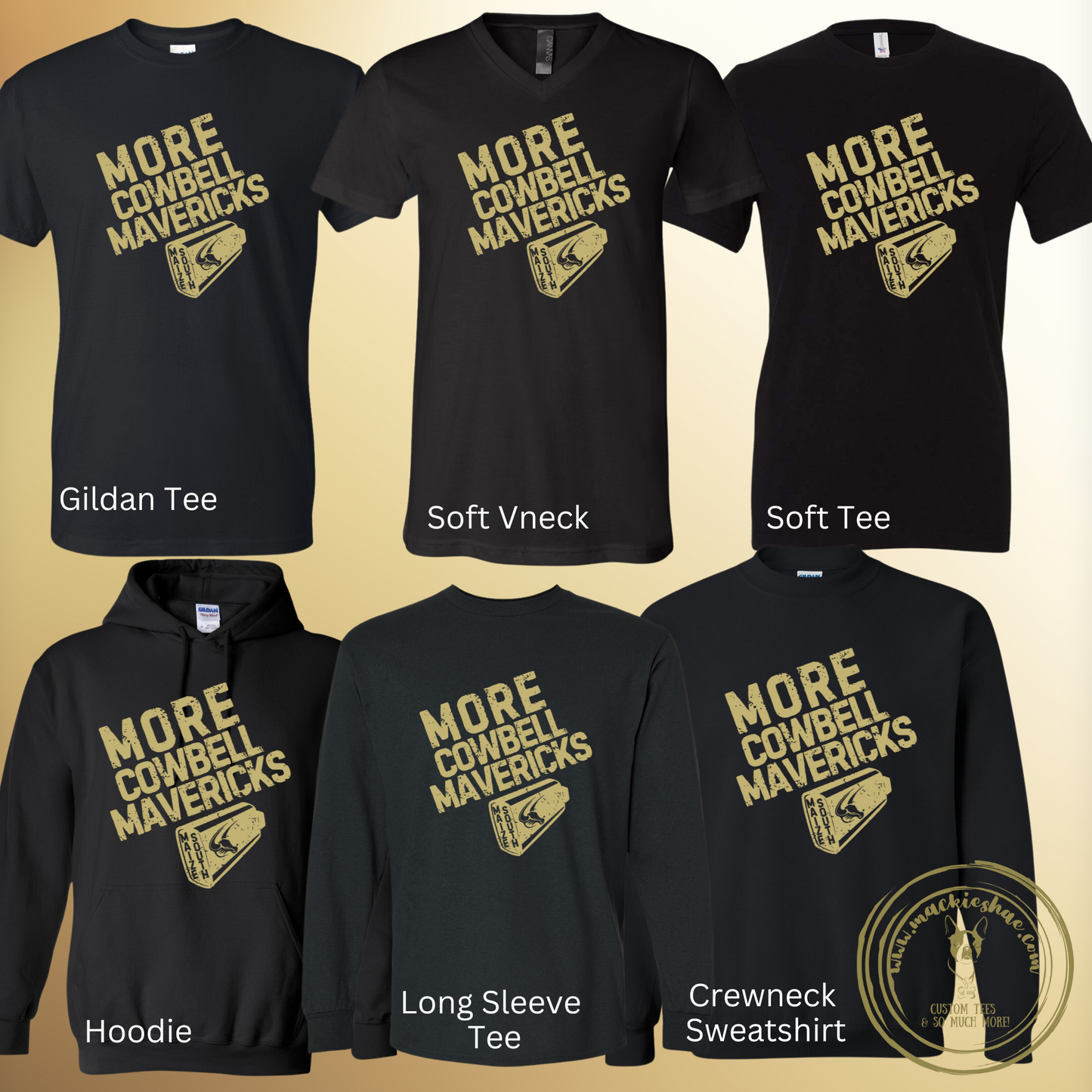 Mavs- More Cowbell Mavericks Gear for Youth and Adults (6 Shirt Options)