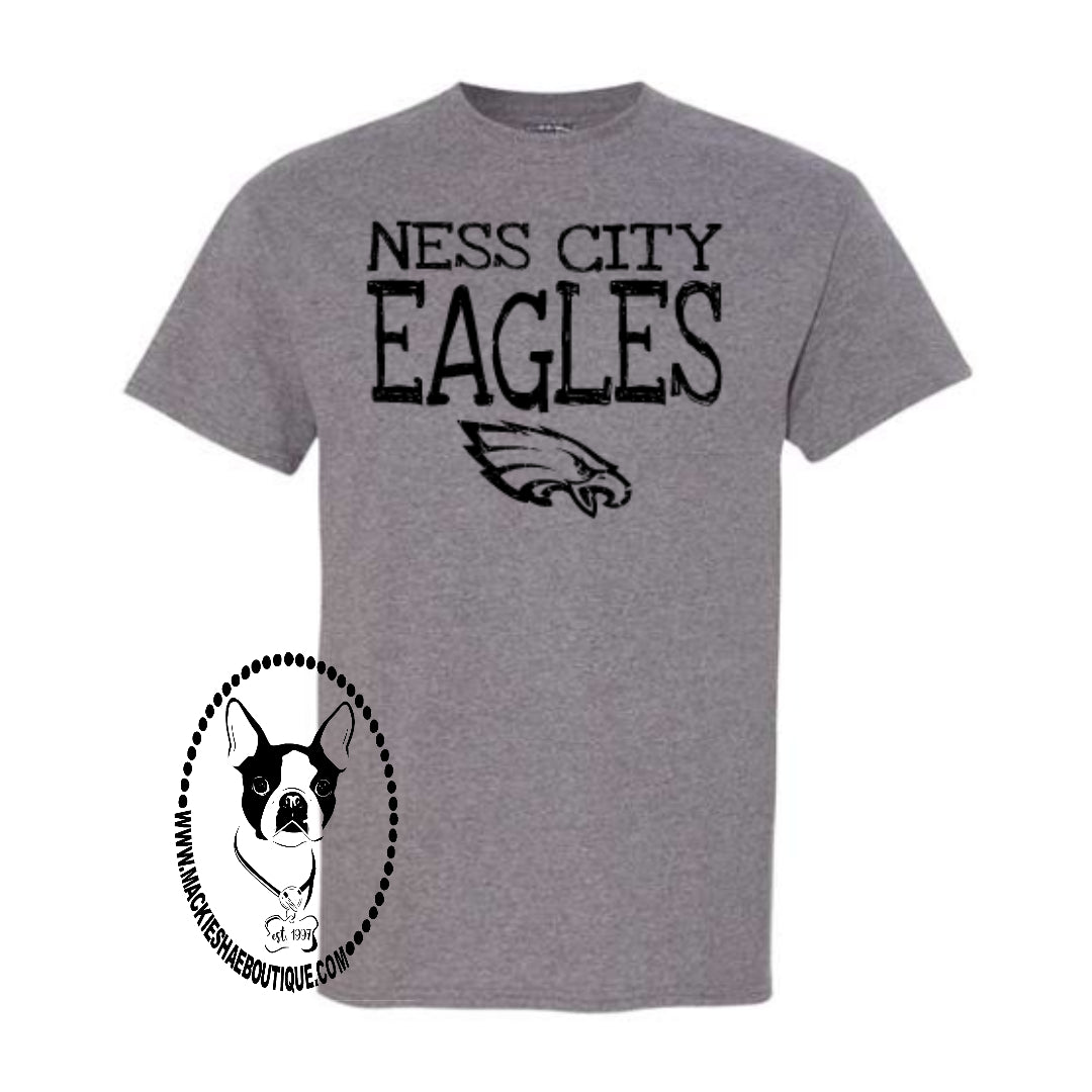 Ness City Eagles Custom Shirt, Soft Short Sleeve for kids and adults