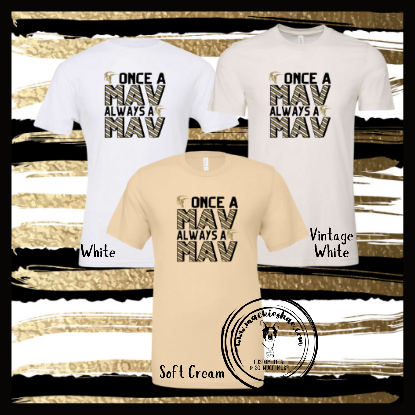 Mavs- Once a Mav Always a Mav Bella Soft Tee for Youth and Adults