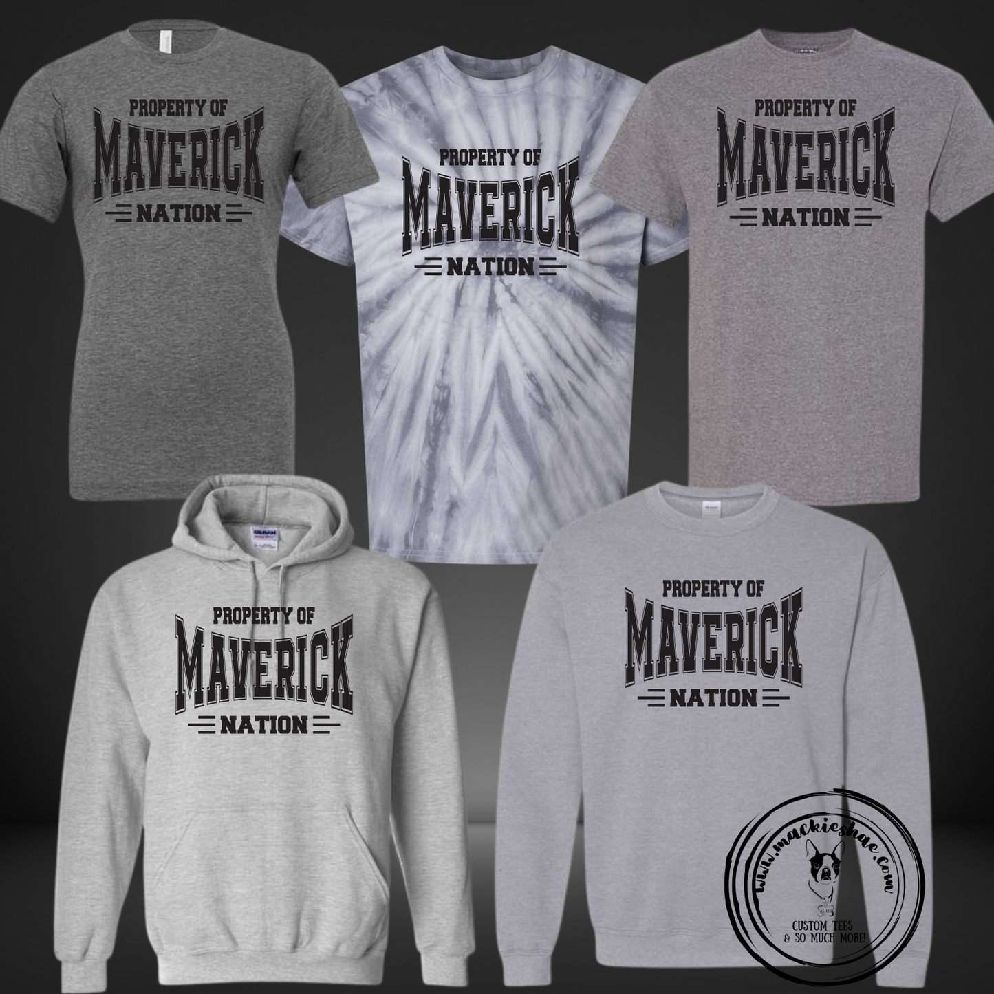 Mavs- Property of Maverick Nation Gear for Youth and Adults (5 Shirt Options)