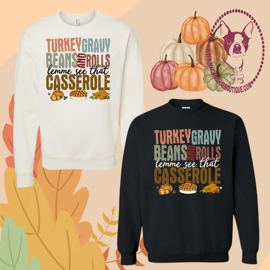 Lemme See That Casserole Custom Shirt for Adults, Crewneck Sweatshirt