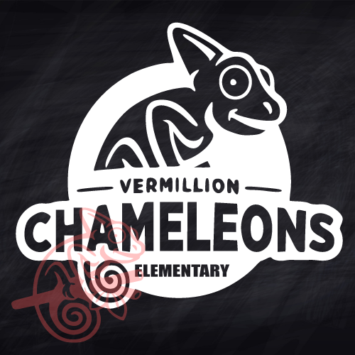 VES-Vermillion Chameleon Decal