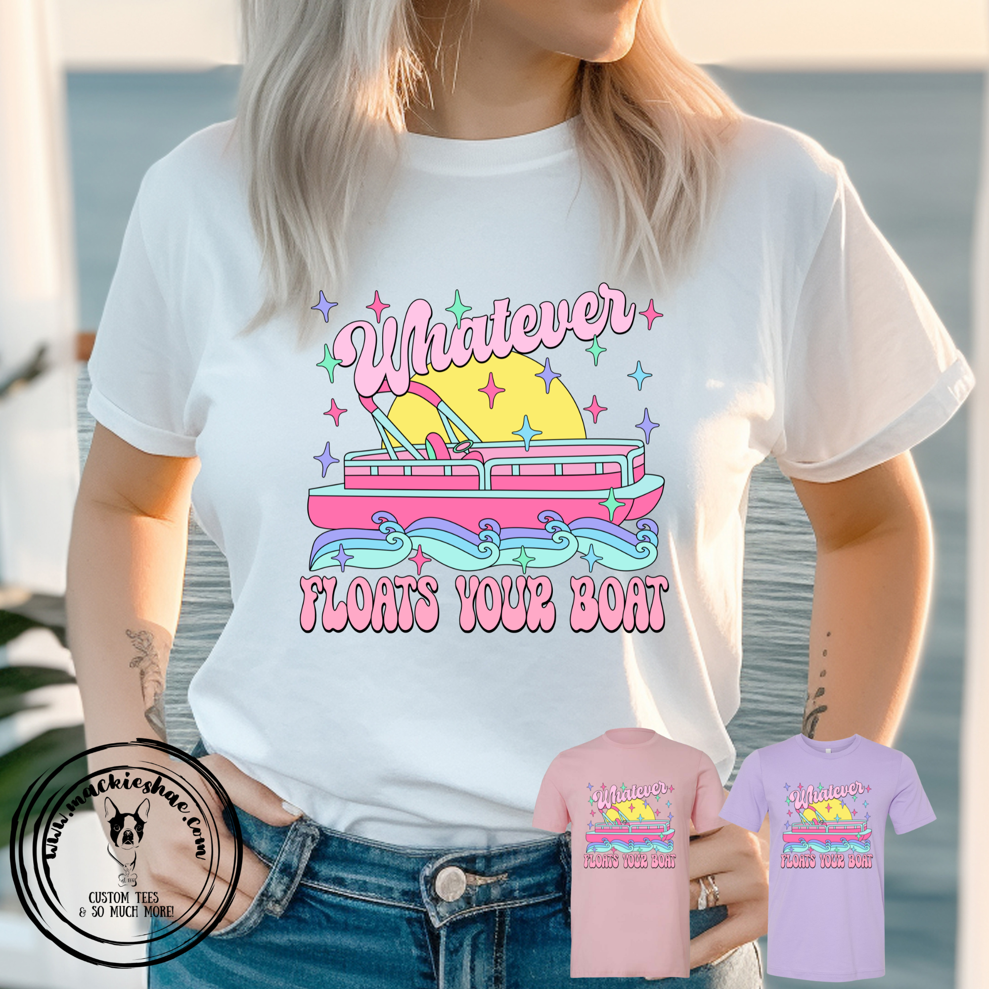 Whatever Floats your Boat Custom Shirt, Soft Short-Sleeve – Mackie Shae