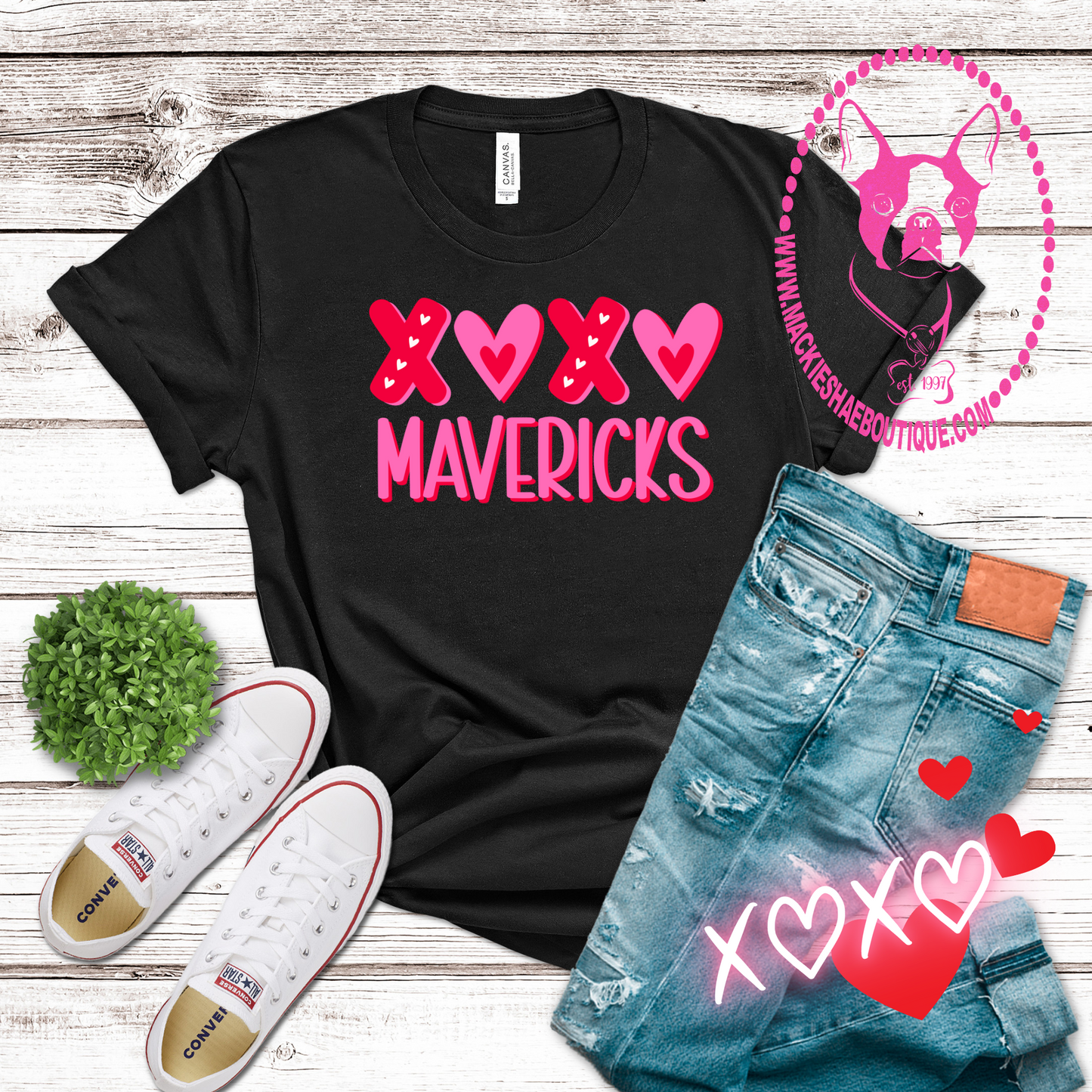 XOXO Mavericks Custom Shirt for Kids and Adults, Soft Tees and Crewneck Sweatshirts