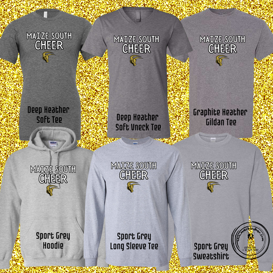 MSHS Cheer-Maize South Cheer with Mav Grey Gear