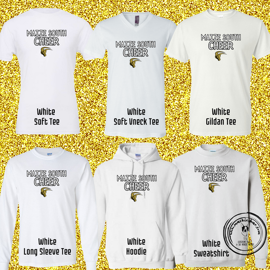MSHS Cheer-Maize South Cheer with Mav White Gear