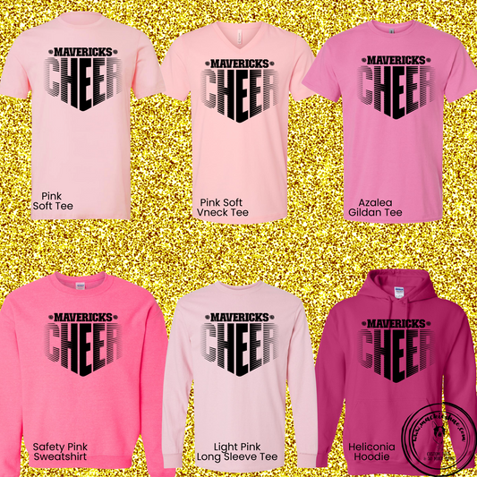 MSHS Cheer-Mavericks Cheer Faded Pink Gear