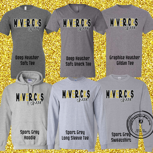 MSHS Cheer- Mavericks Cheer Megaphones Grey Gear