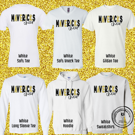 MSHS Cheer- Mavericks Cheer Megaphones White Gear