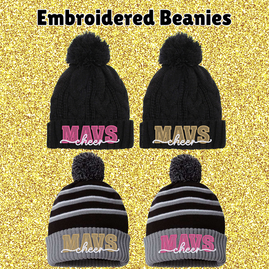 MSHS Cheer- Mavs Cheer Embroidered Beanies