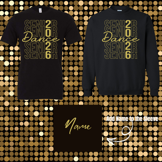 MSHS Dance-Senior 2026 Dance Black Gear, Can Be Personalized