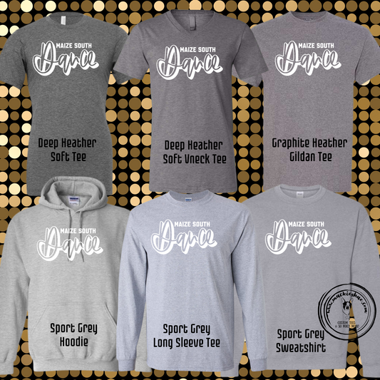 MSHS Dance-Maize South Dance Script Grey Gear