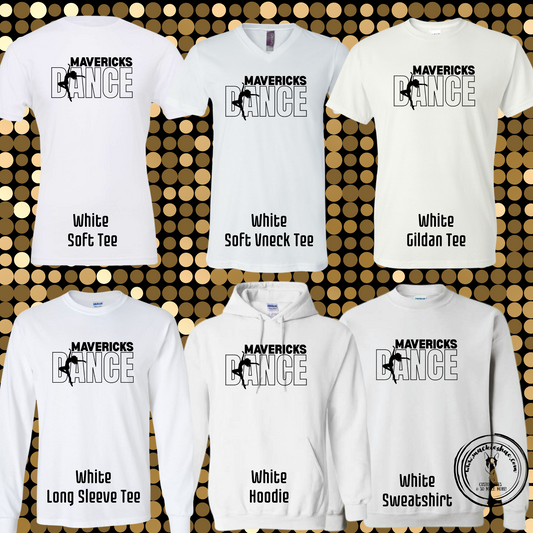 MSHS Dance- Mavericks Dance with Dancer White Gear