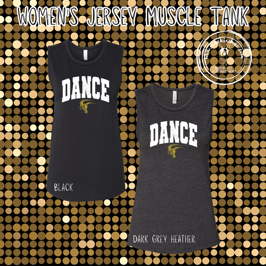 MSHS Dance- Dance with Maverick Womens Jersey Muscle Tank