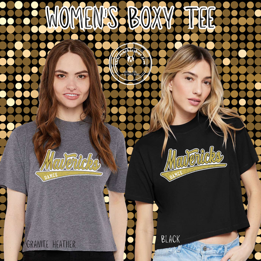MSHS Dance- Mavericks Dance Swoosh Womens Boxy Tee