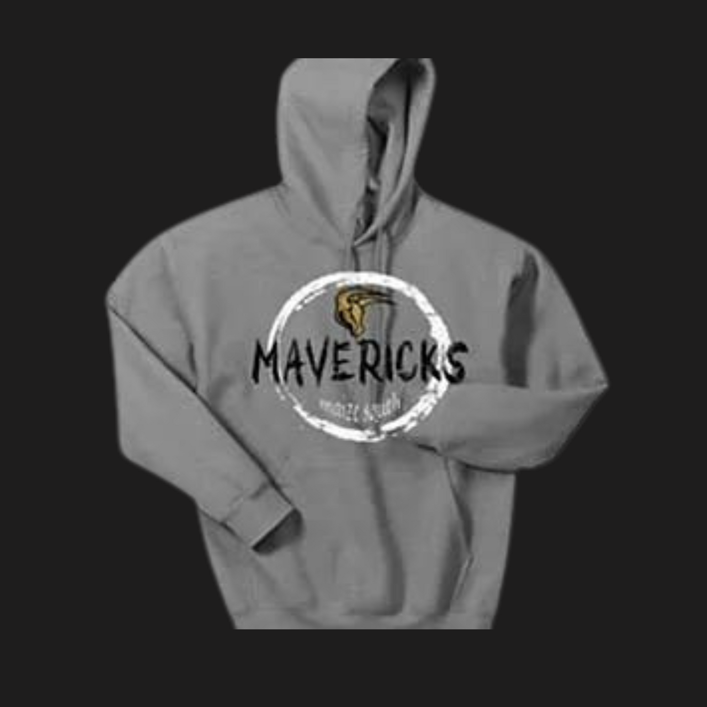 Mavs- Mavericks Circle Grey Hoodie (Limited Stock)