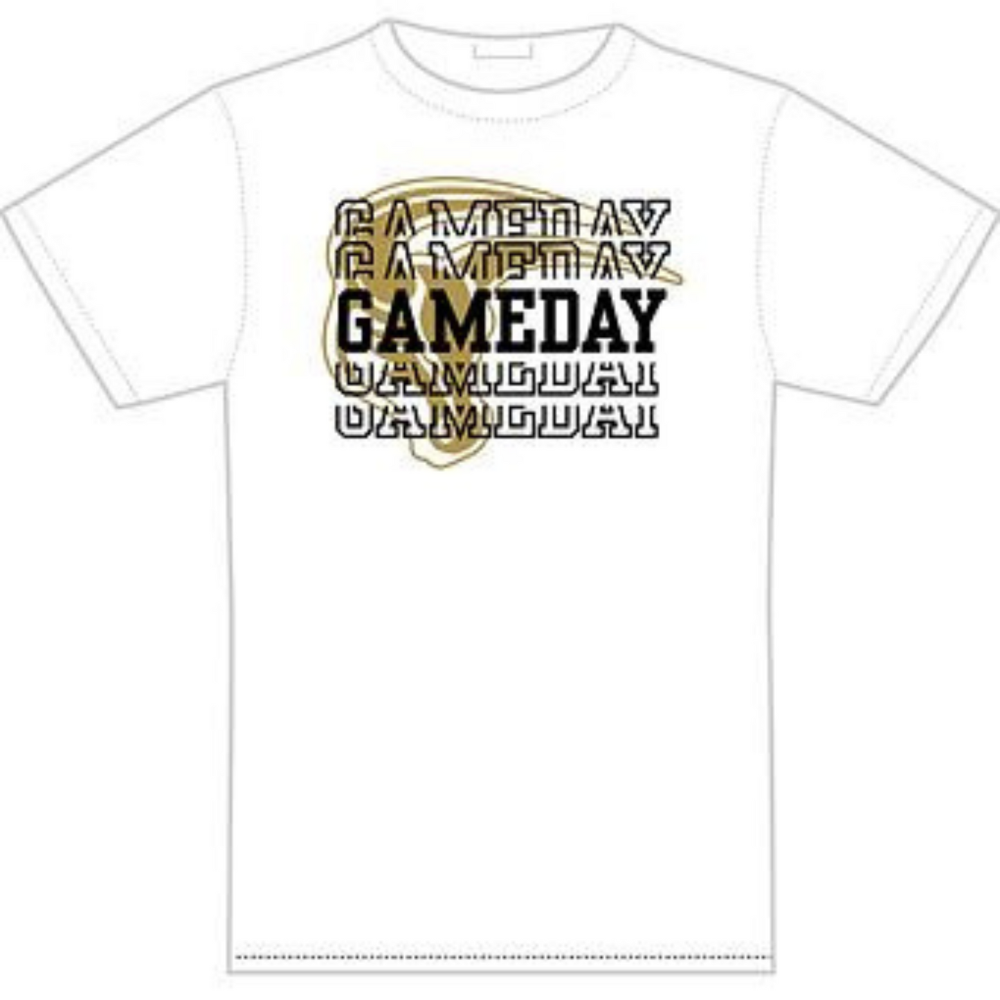 Mavs- Gameday Maverick White T-Shirt (Limited Stock)