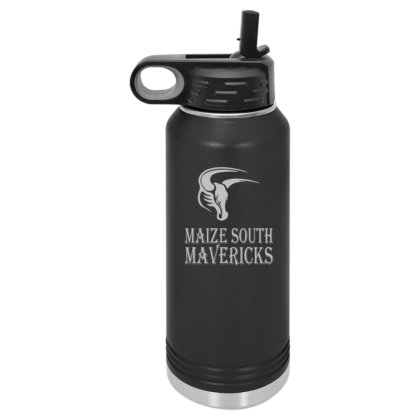 MSIS PTO-Maize South Mavericks Laser Engraved Water Bottles and Tumblers