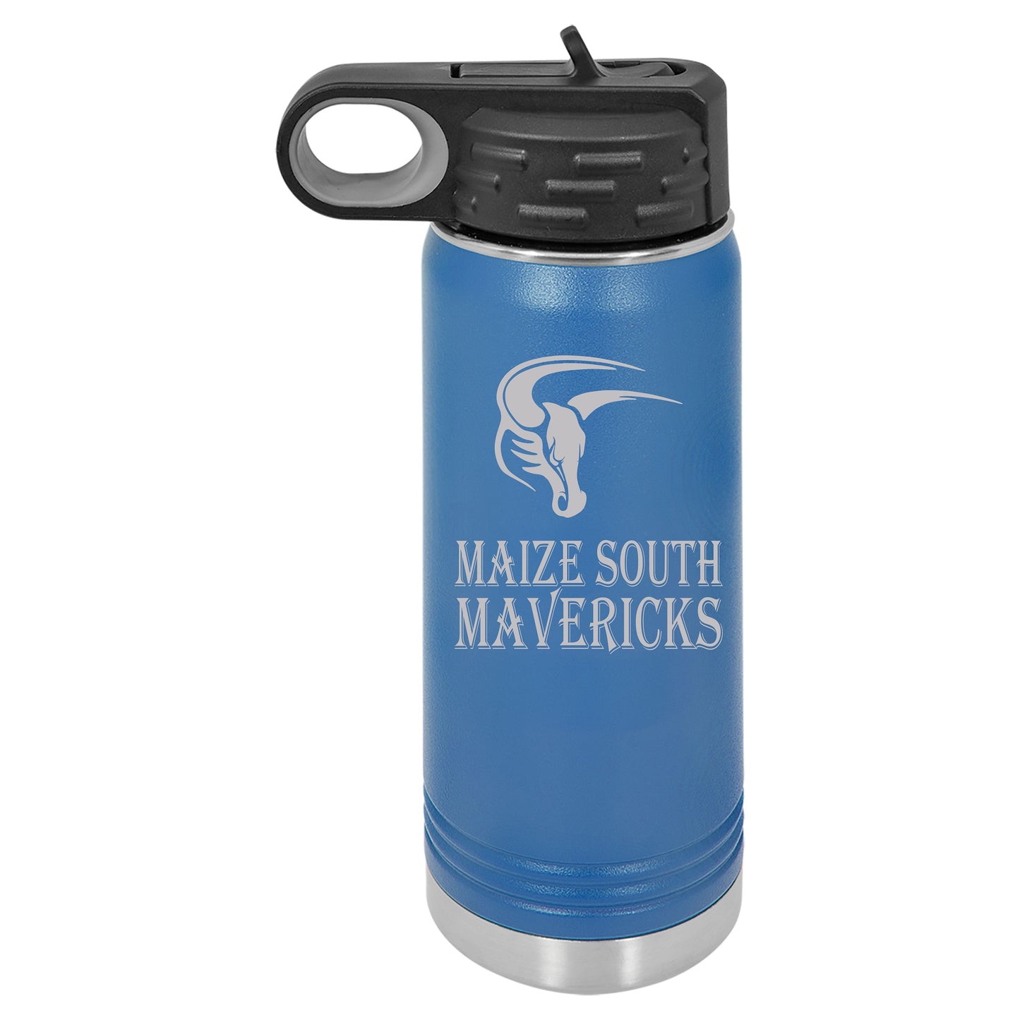 MSIS PTO-Maize South Mavericks Laser Engraved Water Bottles and Tumblers