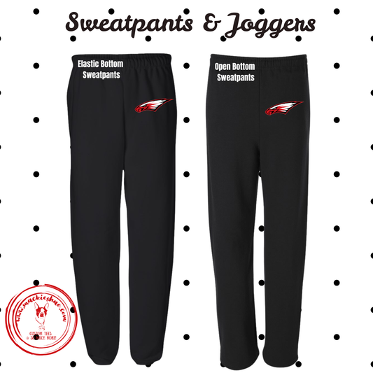 MIS- Maize Power Eagle Black Sweatpants