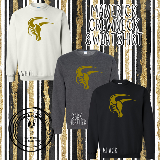 Mavs- Maverick, Crewneck Sweatshirt