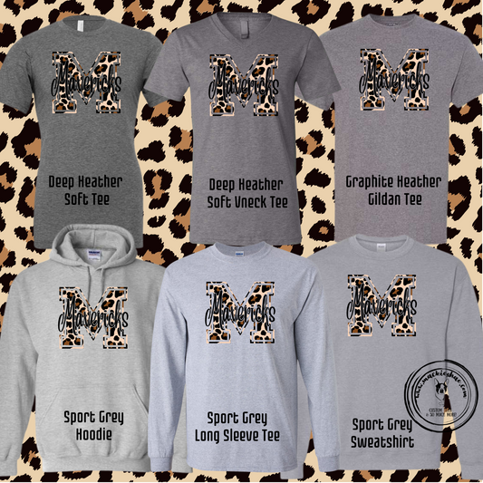 Mavs- M Leopard Mavericks Grey Gear