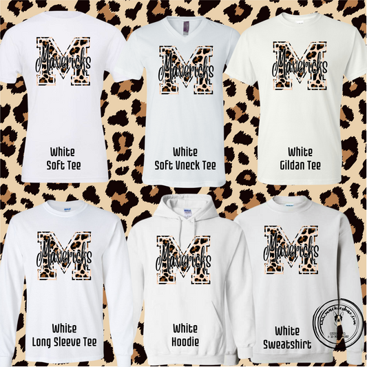 Mavs- M Leopard Mavericks White Gear