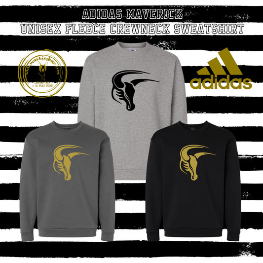 Mavs- Maverick ADIDAS Unisex Fleece Crewneck Sweatshirt