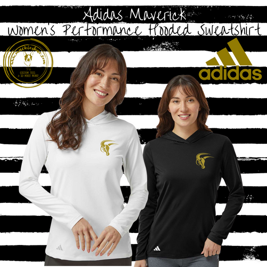 Mavs- Maverick ADIDAS Women's Performance Hooded Sweatshirt