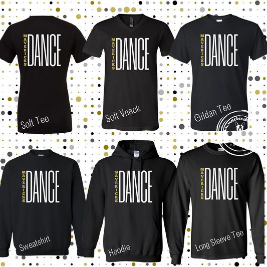 Mavs- Mavericks Dance Tall Black Gear