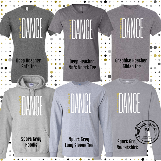 Mavs- Mavericks Dance Tall Grey Gear