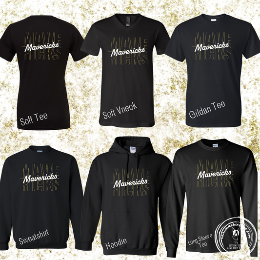 Mavs- Mavericks Faded Black Gear